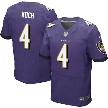 Ravens #4 Sam Koch Purple Team Color Men's Stitched NFL New Elite Jersey Ravens #4 Sam Koch Purple Team Color Men's Stitched NFL New Elite Jersey