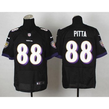 Ravens #88 Dennis Pitta Black Alternate Men's Stitched NFL Elite Jersey Ravens #88 Dennis Pitta Black Alternate Men's Stitched NFL Elite Jersey