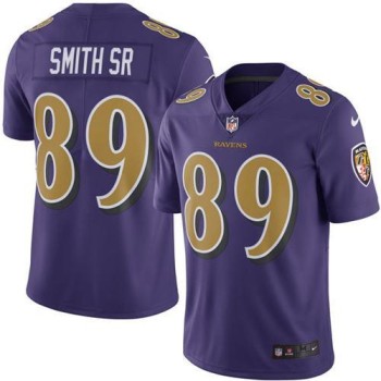 Ravens #89 Steve Smith Sr Purple Youth Stitched NFL Limited Rush Jersey Ravens #89 Steve Smith Sr Purple Youth Stitched NFL Limited Rush Jersey