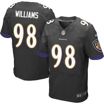 Ravens #98 Brandon Williams Black Alternate Men's Stitched NFL New Elite Jersey Ravens #98 Brandon Williams Black Alternate Men's Stitched NFL New Elite Jersey