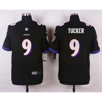 Ravens #9 Justin Tucker Black Men's Stitched NFL New Elite Jersey Ravens #9 Justin Tucker Black Men's Stitched NFL New Elite Jersey