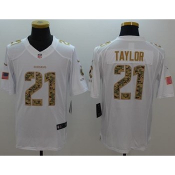 Redskins #21 Sean Taylor White Men's Stitched NFL Limited Salute to Service Jersey Redskins #21 Sean Taylor White Men's Stitched NFL Limited Salute to Service Jersey