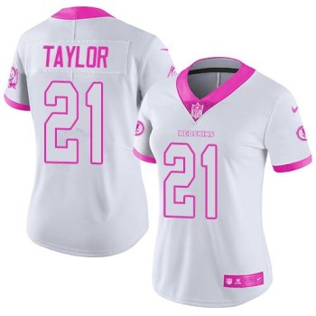 Redskins #21 Sean Taylor White/Pink Women's Stitched NFL Limited Rush Fashion Jersey Redskins #21 Sean Taylor White/Pink Women's Stitched NFL Limited Rush Fashion Jersey
