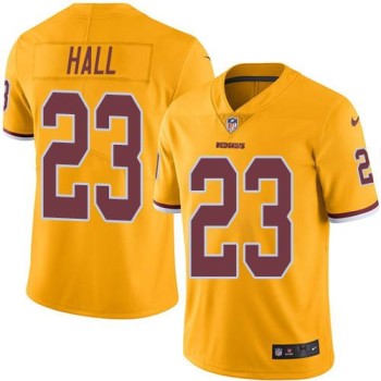 Redskins #23 DeAngelo Hall Gold Men's Stitched NFL Limited Rush Jersey Redskins #23 DeAngelo Hall Gold Men's Stitched NFL Limited Rush Jersey