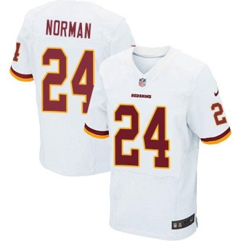 Redskins #24 Josh Norman White Men's Stitched NFL Elite Jersey