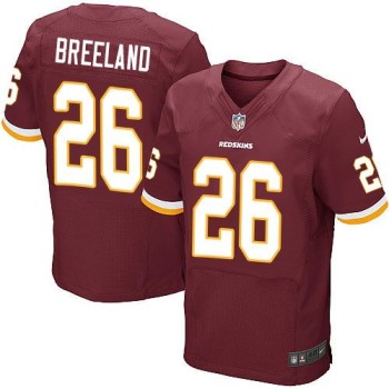 Redskins #26 Bashaud Breeland Burgundy Red Team Color Men's Stitched NFL Elite Jersey