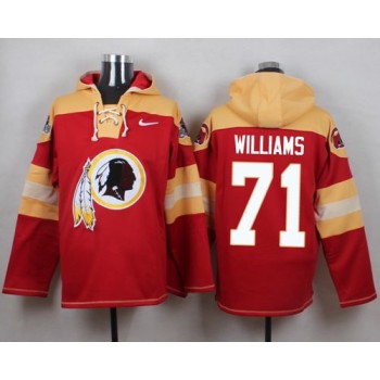 Redskins #71 Trent Williams Burgundy Red Player Pullover NFL Hoodie Redskins #71 Trent Williams Burgundy Red Player Pullover NFL Hoodie
