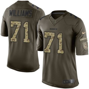 Redskins #71 Trent Williams Green Men's Stitched NFL Limited Salute to Service Jersey Redskins #71 Trent Williams Green Men's Stitched NFL Limited Salute to Service Jersey