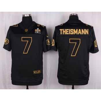 Redskins #7 Joe Theismann Black Men's Stitched NFL Elite Pro Line Gold Collection Jersey Redskins #7 Joe Theismann Black Men's Stitched NFL Elite Pro Line Gold Collection Jersey