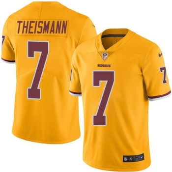 Redskins #7 Joe Theismann Gold Men's Stitched NFL Limited Rush Jersey Redskins #7 Joe Theismann Gold Men's Stitched NFL Limited Rush Jersey