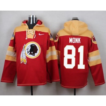 Redskins #81 Art Monk Burgundy Red Player Pullover NFL Hoodie Redskins #81 Art Monk Burgundy Red Player Pullover NFL Hoodie