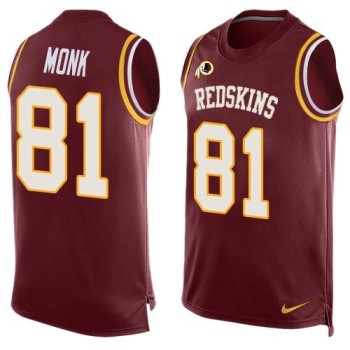 Redskins #81 Art Monk Burgundy Red Team Color Men's Stitched NFL Limited Tank Top Jersey Redskins #81 Art Monk Burgundy Red Team Color Men's Stitched NFL Limited Tank Top Jersey