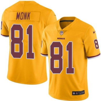 Redskins #81 Art Monk Gold Men's Stitched NFL Limited Rush Jersey Redskins #81 Art Monk Gold Men's Stitched NFL Limited Rush Jersey