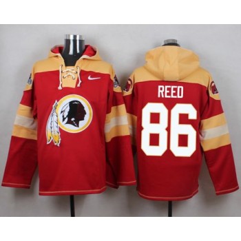 Redskins #86 Jordan Reed Burgundy Red Player Pullover NFL Hoodie Redskins #86 Jordan Reed Burgundy Red Player Pullover NFL Hoodie