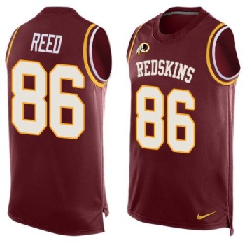 Redskins #86 Jordan Reed Burgundy Red Team Color Men's Stitched NFL Limited Tank Top Jersey