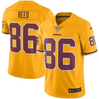 Redskins #86 Jordan Reed Gold Men's Stitched NFL Limited Rush Jersey Redskins #86 Jordan Reed Gold Men's Stitched NFL Limited Rush Jersey