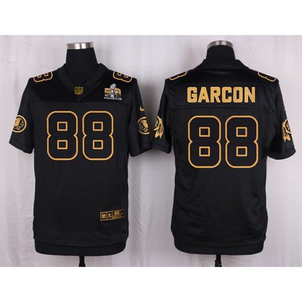 Redskins #88 Pierre Garcon Black Men's Stitched NFL Elite Pro Line Gold Collection Jersey