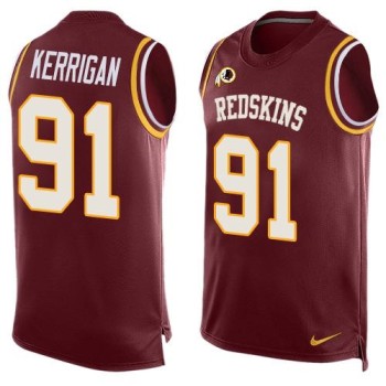 Redskins #91 Ryan Kerrigan Burgundy Red Team Color Men's Stitched NFL Limited Tank Top Jersey Redskins #91 Ryan Kerrigan Burgundy Red Team Color Men's Stitched NFL Limited Tank Top Jersey