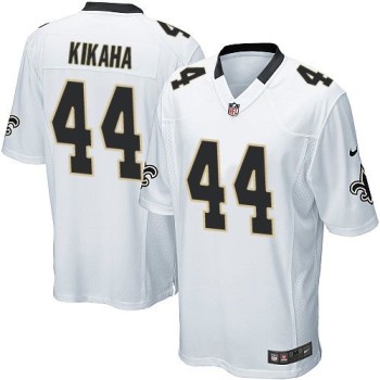 Saints #44 Hau'oli Kikaha White Youth Stitched NFL Elite Jersey