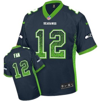 Seahawks #12 Fan Steel Blue Team Color Youth Stitched NFL Elite Drift Fashion Jersey Seahawks #12 Fan Steel Blue Team Color Youth Stitched NFL Elite Drift Fashion Jersey