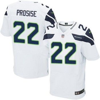 Seahawks #22 C. J. Prosise White Men's Stitched NFL Elite Jersey Seahawks #22 C. J. Prosise White Men's Stitched NFL Elite Jersey