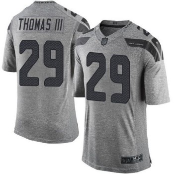 Seahawks #29 Earl Thomas III Gray Men's Stitched NFL Limited Gridiron Gray Jersey