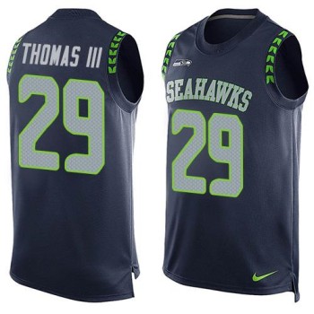 Seahawks #29 Earl Thomas III Steel Blue Team Color Men's Stitched NFL Limited Tank Top Jersey Seahawks #29 Earl Thomas III Steel Blue Team Color Men's Stitched NFL Limited Tank Top Jersey