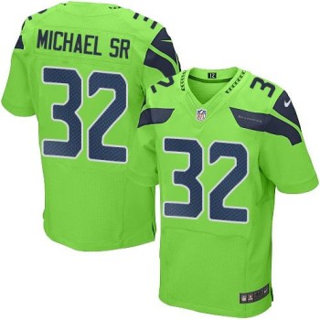 Seahawks #32 Christine Michael SR Green Men's Stitched NFL Elite Rush Jersey Seahawks #32 Christine Michael SR Green Men's Stitched NFL Elite Rush Jersey