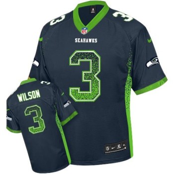 Seahawks #3 Russell Wilson Steel Blue Team Color Youth Stitched NFL Elite Drift Fashion Jersey Seahawks #3 Russell Wilson Steel Blue Team Color Youth Stitched NFL Elite Drift Fashion Jersey