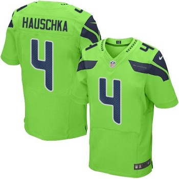 Seahawks #4 Steven Hauschka Green Men's Stitched NFL Elite Rush Jersey