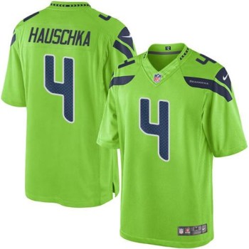 Seahawks #4 Steven Hauschka Green Men's Stitched NFL Limited Rush Jersey Seahawks #4 Steven Hauschka Green Men's Stitched NFL Limited Rush Jersey