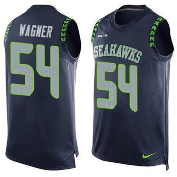 Seahawks #54 Bobby Wagner Steel Blue Team Color Men's Stitched NFL Limited Tank Top Jersey Seahawks #54 Bobby Wagner Steel Blue Team Color Men's Stitched NFL Limited Tank Top Jersey