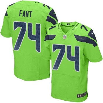 Seahawks #74 George Fant Green Men's Stitched NFL Elite Rush Jersey Seahawks #74 George Fant Green Men's Stitched NFL Elite Rush Jersey