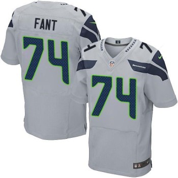 Seahawks #74 George Fant Grey Alternate Men's Stitched NFL Elite Jersey Seahawks #74 George Fant Grey Alternate Men's Stitched NFL Elite Jersey