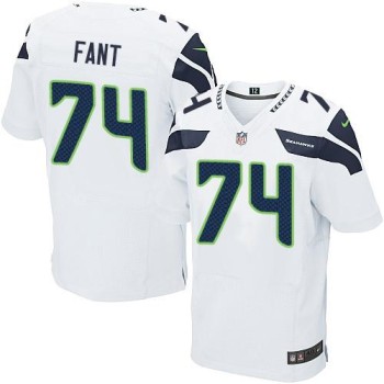 Seahawks #74 George Fant White Men's Stitched NFL Elite Jersey Seahawks #74 George Fant White Men's Stitched NFL Elite Jersey