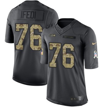 Seahawks #76 Germain Ifedi Black Men's Stitched NFL Limited 2016 Salute to Service Jersey Seahawks #76 Germain Ifedi Black Men's Stitched NFL Limited 2016 Salute to Service Jersey