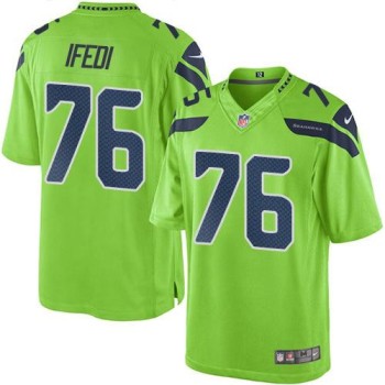 Seahawks #76 Germain Ifedi Green Men's Stitched NFL Limited Rush Jersey Seahawks #76 Germain Ifedi Green Men's Stitched NFL Limited Rush Jersey