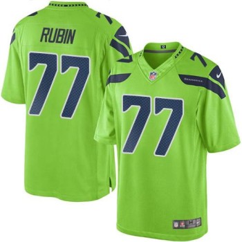 Seahawks #77 Ahtyba Rubin Green Men's Stitched NFL Limited Rush Jersey Seahawks #77 Ahtyba Rubin Green Men's Stitched NFL Limited Rush Jersey