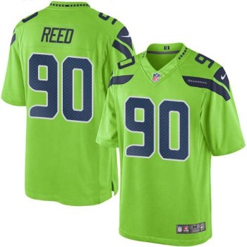 Seahawks #90 Jarran Reed Green Men's Stitched NFL Limited Rush Jersey Seahawks #90 Jarran Reed Green Men's Stitched NFL Limited Rush Jersey
