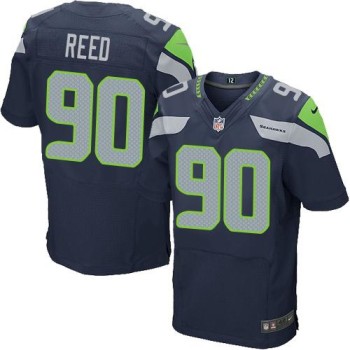 Seahawks #90 Jarran Reed Steel Blue Team Color Men's Stitched NFL Elite Jersey Seahawks #90 Jarran Reed Steel Blue Team Color Men's Stitched NFL Elite Jersey