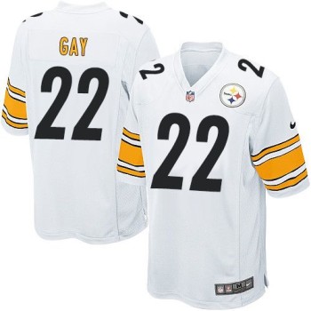Steelers #22 William Gay White Youth Stitched NFL Elite Jersey