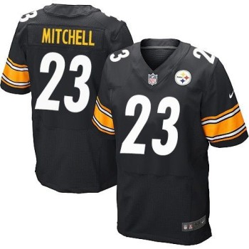 Steelers #23 Mike Mitchell Black Team Color Men's Stitched NFL Elite Jersey