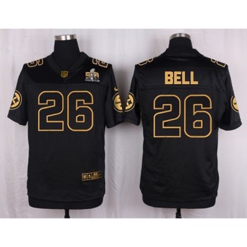 Steelers #26 Le'Veon Bell Black Men's Stitched NFL Elite Pro Line Gold Collection Jersey Steelers #26 Le'Veon Bell Black Men's Stitched NFL Elite Pro Line Gold Collection Jersey