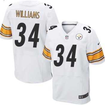 Steelers #34 DeAngelo Williams White Men's Stitched NFL Elite Jersey Steelers #34 DeAngelo Williams White Men's Stitched NFL Elite Jersey