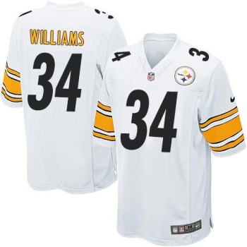 Steelers #34 DeAngelo Williams White Youth Stitched NFL Elite Jersey