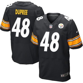 Steelers #48 Bud Dupree Black Team Color Men's Stitched NFL Elite Jersey