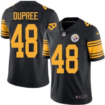 Steelers #48 Bud Dupree Black Youth Stitched NFL Limited Rush Jersey Steelers #48 Bud Dupree Black Youth Stitched NFL Limited Rush Jersey