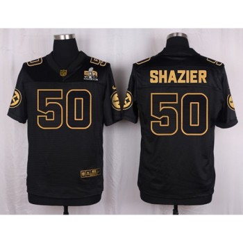Steelers #50 Ryan Shazier Black Men's Stitched NFL Elite Pro Line Gold Collection Jersey Steelers #50 Ryan Shazier Black Men's Stitched NFL Elite Pro Line Gold Collection Jersey