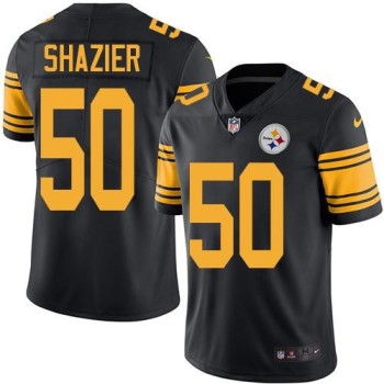 Steelers #50 Ryan Shazier Black Youth Stitched NFL Limited Rush Jersey Steelers #50 Ryan Shazier Black Youth Stitched NFL Limited Rush Jersey