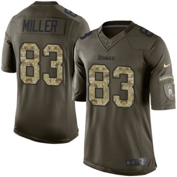 Steelers #83 Heath Miller Green Youth Stitched NFL Limited Salute to Service Jersey Steelers #83 Heath Miller Green Youth Stitched NFL Limited Salute to Service Jersey